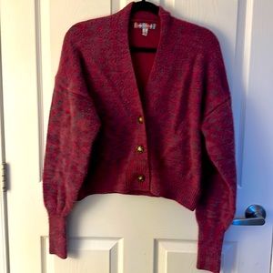 Urban Outfitters Fuzzy Button Down Cardigan